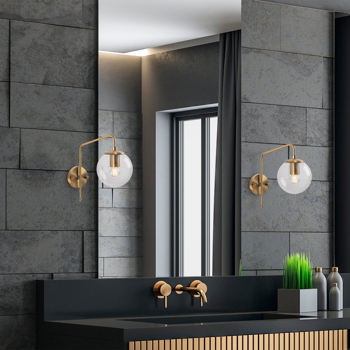 Opviq Lámpara de pared vintage con acabado en cobre Opviq Lámpara de pared vintage con acabado en cobre